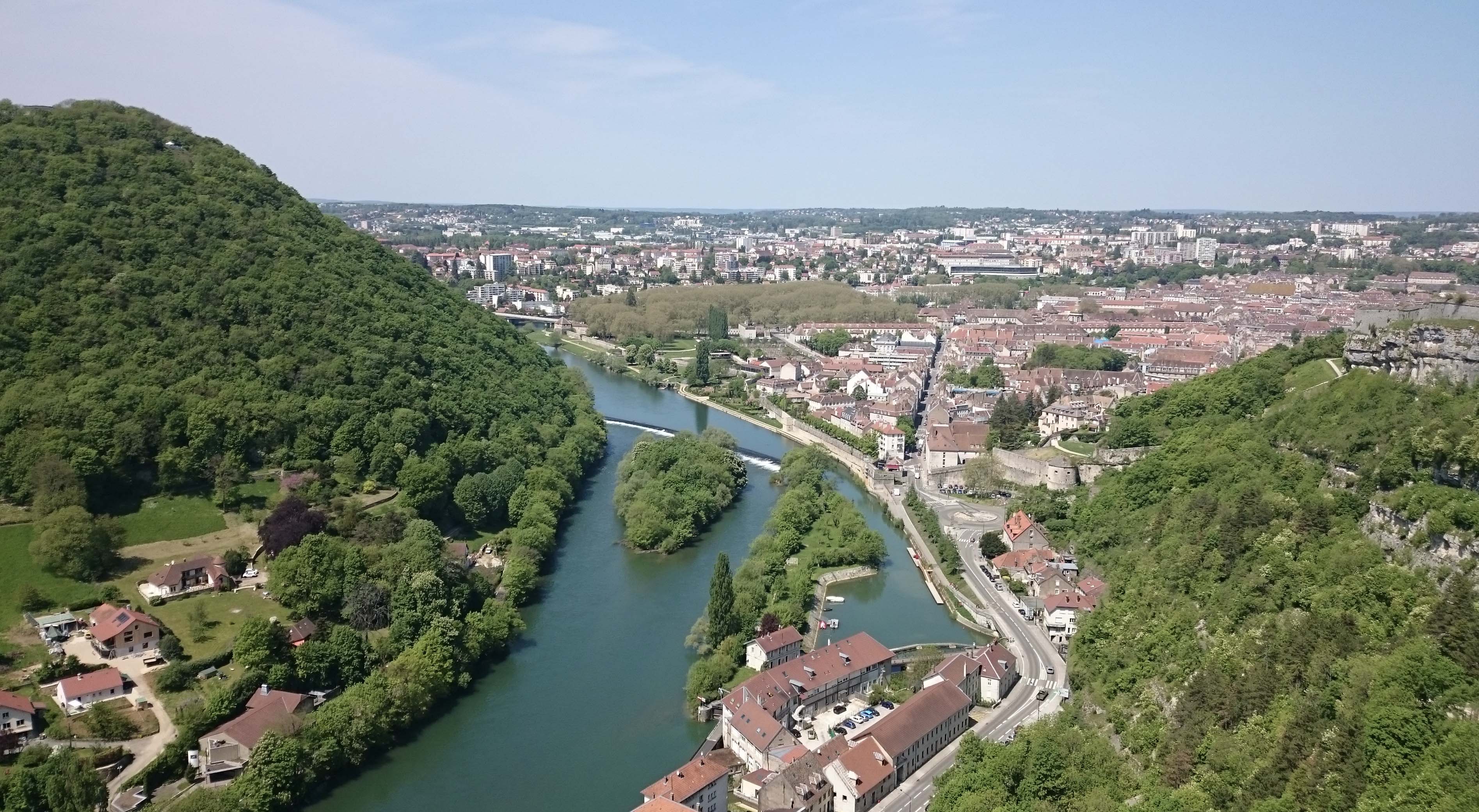 Vue Besançon depuis Citadelle